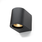 LED Wandlamp D-vorm Mat Zwart | GU10 | IP44