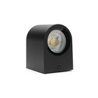 LED Wandlamp D-vorm Mat Zwart | GU10 | IP44