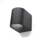 LED Wandlamp D-vorm Mat Zwart | GU10 | IP44