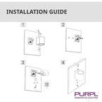 LED Wandlamp D-vorm Mat Zwart | GU10 | IP44