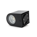 LED Wandlamp D-vorm Mat Zwart | GU10 | IP44