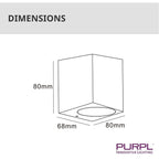 LED Wandlamp Vierkant