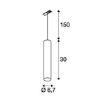 LED Hanglamp Nordo | 1-Fase Rail | GU10 | Premium | Mat Zwart