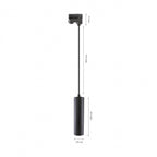LED Hanglamp Sento | 3-Fase Rail | GU10 | Mat Zwart