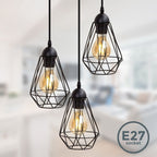 LED Hanglamp Trivo | 3-Lichts | 12W Dimbaar | Mat Zwart