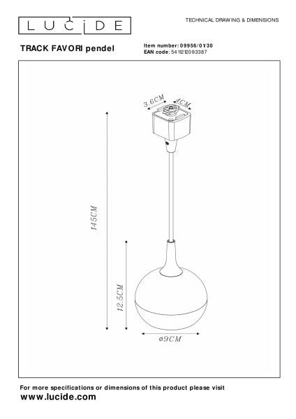 LED Hanglamp Velmo | 1-Fase Rail | GU10 | Mat Zwart