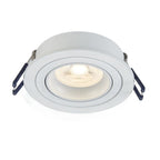 LED Inbouwspot Feno | Dimbaar | IP20 | 3,8W | Plat Design | Zaagmaat: Ø80-85 mm | Inbouwdiepte: 38 mm | Mat Wit