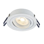 LED Inbouwspot Feno | Dimbaar | IP20 | 3,8W | Plat Design | Zaagmaat: Ø80-85 mm | Inbouwdiepte: 38 mm | Mat Wit