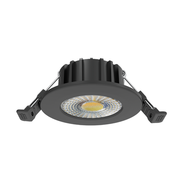 LED Inbouwspot Ferro Mat Zwart | 6W CCT dimbaar | IP65 | Ø68 mm