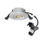 LED Inbouwspot Hugo | Dimbaar | IP65 | 6W | CCT Switch (2700K/3000K/4000K/5700K) | Zaagmaat: Ø50-70 mm | Inbouwdiepte: 32 mm | Zilver