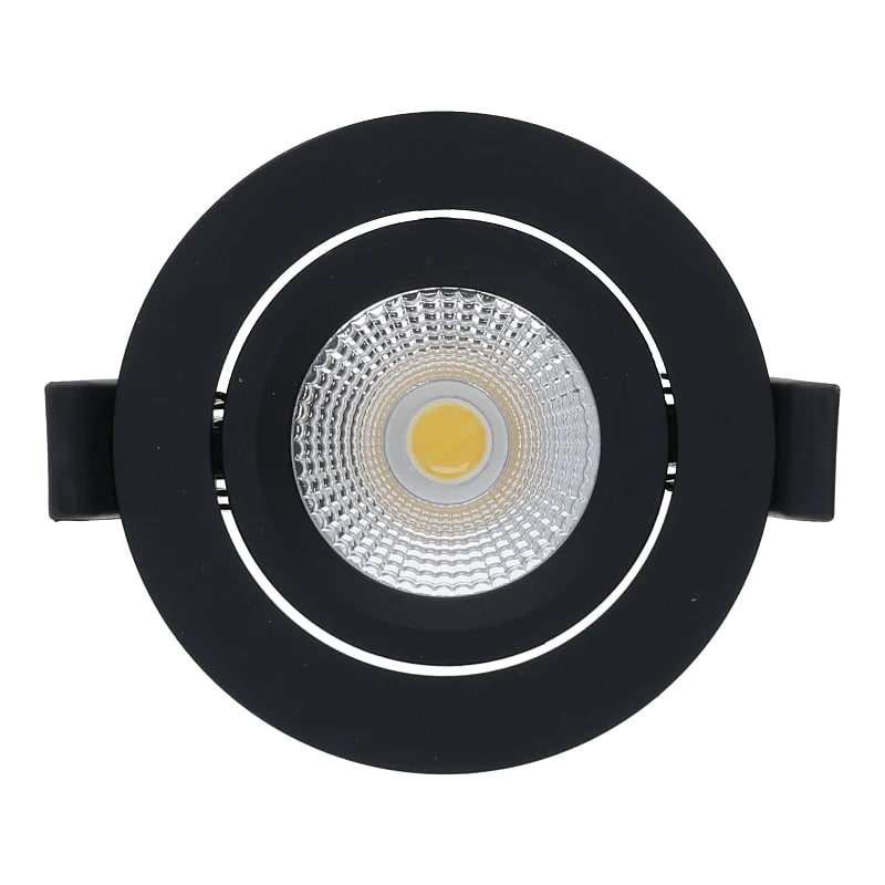 LED Inbouwspot Lesto 5W Mat Zwart