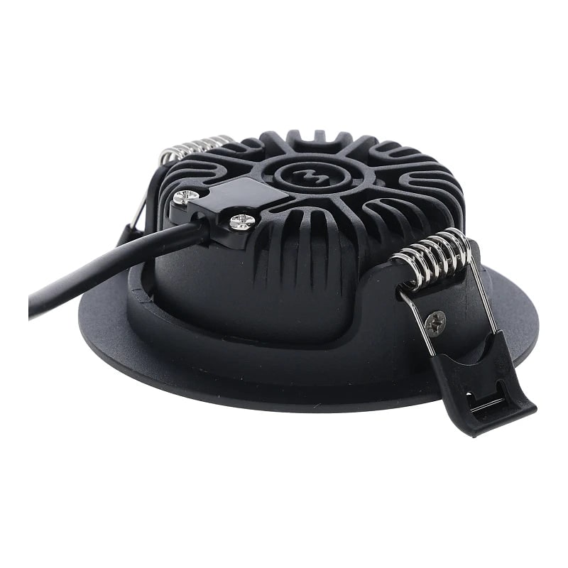 LED Inbouwspot Lesto 5W Mat Zwart achterzijde