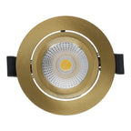 LED Inbouwspot Lesto | Dimbaar | IP65 | 4W/6W | CCT Switch (2700K/3000K/4000K) | Zaagmaat: Ø68-75 mm | Inbouwdiepte: 29 mm | Goud