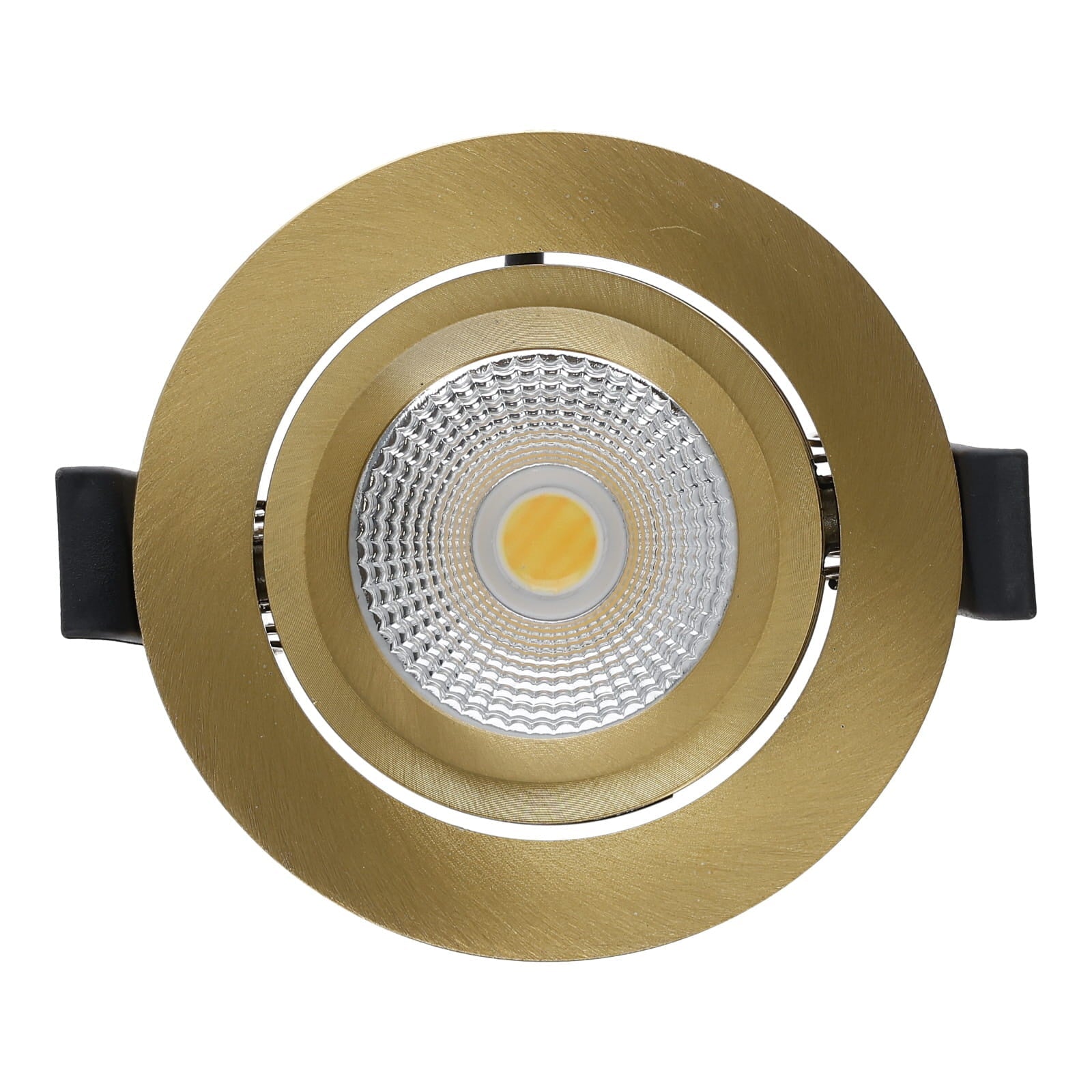 LED Inbouwspot Lesto | Dimbaar | IP65 | 4W/6W | CCT Switch (2700K/3000K/4000K) | Zaagmaat: Ø68-75 mm | Inbouwdiepte: 29 mm | Goud