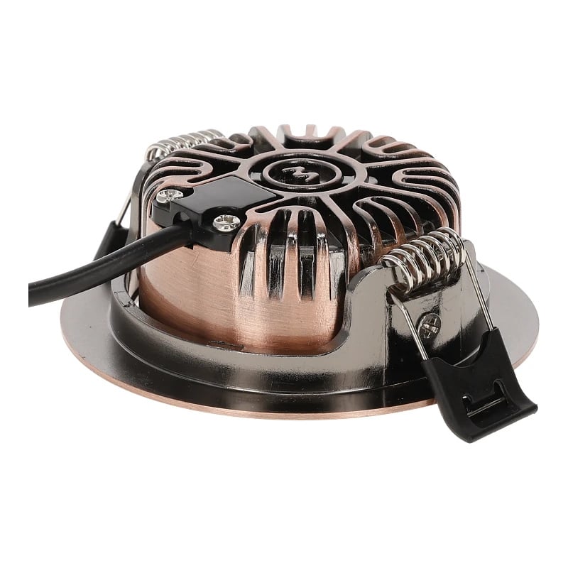 LED Inbouwspot Lesto | Dimbaar | IP65 | 4W/6W | CCT Switch (2700K/3000K/4000K) | Zaagmaat: Ø68-75 mm | Inbouwdiepte: 29 mm | Koper