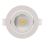 LED Inbouwspot Lesto | Dimbaar | IP65 | 4W/6W | CCT Switch (2700K/3000K/4000K) | Zaagmaat: Ø68-75 mm | Inbouwdiepte: 26 mm | Mat Wit