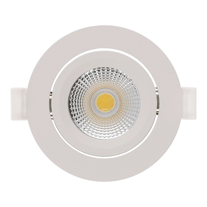 LED Inbouwspot Lesto | Dimbaar | IP65 | 4W/6W | CCT Switch (2700K/3000K/4000K) | Zaagmaat: Ø68-75 mm | Inbouwdiepte: 26 mm | Mat Wit
