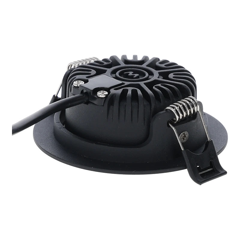 LED Inbouwspot Lesto | Dimbaar | IP65 | 4W/6W | CCT Switch (2700K/3000K/4000K) | Zaagmaat: Ø68-75 mm | Inbouwdiepte: 26 mm | Mat Zwart