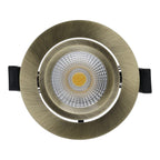 LED Inbouwspot Lesto | Dimbaar | IP65 | 4W/6W | CCT Switch (2700K/3000K/4000K) | Zaagmaat: Ø68-75 mm | Inbouwdiepte: 29 mm | Satin Metallic