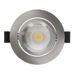 LED Inbouwspot Lesto | Dimbaar | IP65 | 4W/6W | CCT Switch (2700K/3000K/4000K) | Zaagmaat: Ø68-75 mm | Inbouwdiepte: 29 mm | Zilver