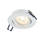 LED Inbouwspot Luma | Dimbaar | IP20 | 3,8W | Plat Design | Zaagmaat: Ø70-75 mm | Inbouwdiepte: 38 mm | Mat Wit
