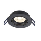 LED Inbouwspot Luma | Dimbaar | IP20 | 3,8W | Plat Design | Zaagmaat: Ø70-75 mm | Inbouwdiepte: 38 mm | Mat Zwart