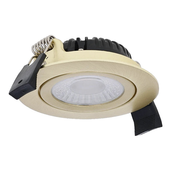 LED Inbouwspot Lyvo Goud | 5W/7W CCT dimbaar | IP65 | diepte 25 mm