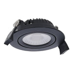 LED Inbouwspot Lyvo | Dimbaar | IP65 | 5W/7W | CCT Switch (2700K/3000K/4000K) | Inbouwdiepte: 25 mm | Mat Zwart