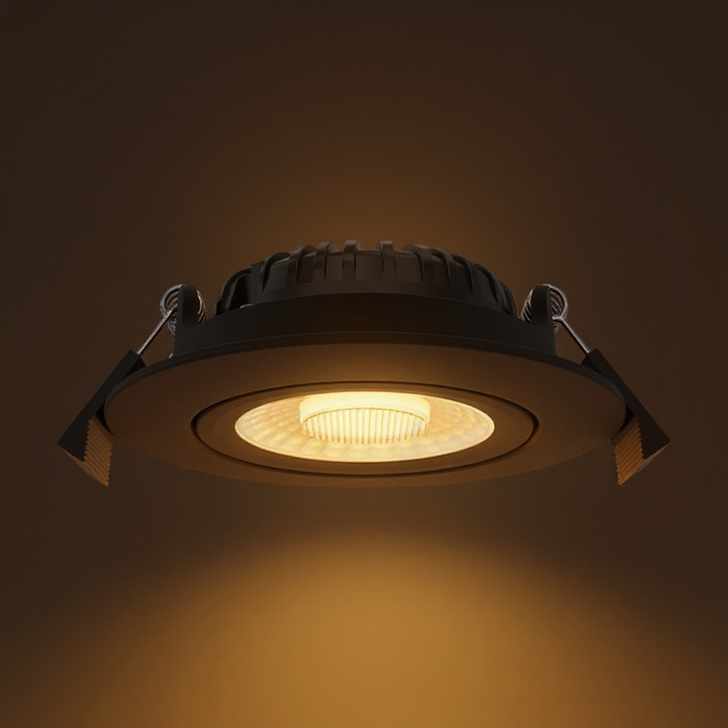 LED Inbouwspot Lyvo | Dimbaar | IP65 | 5W/7W | CCT Switch (2700K/3000K/4000K) | Inbouwdiepte: 25 mm | Mat Zwart