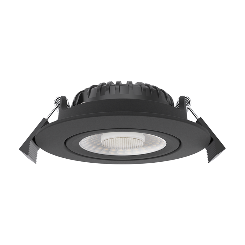 LED Inbouwspot Lyvo | Dimbaar | IP65 | 5W/7W | CCT Switch (2700K/3000K/4000K) | Inbouwdiepte: 25 mm | Mat Zwart