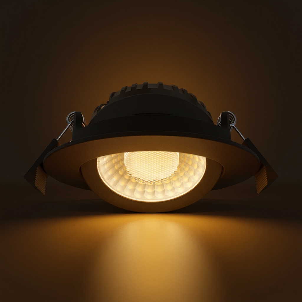 LED Inbouwspot Lyvo | Dimbaar | IP65 | 5W/7W | CCT Switch (2700K/3000K/4000K) | Inbouwdiepte: 25 mm | Mat Zwart