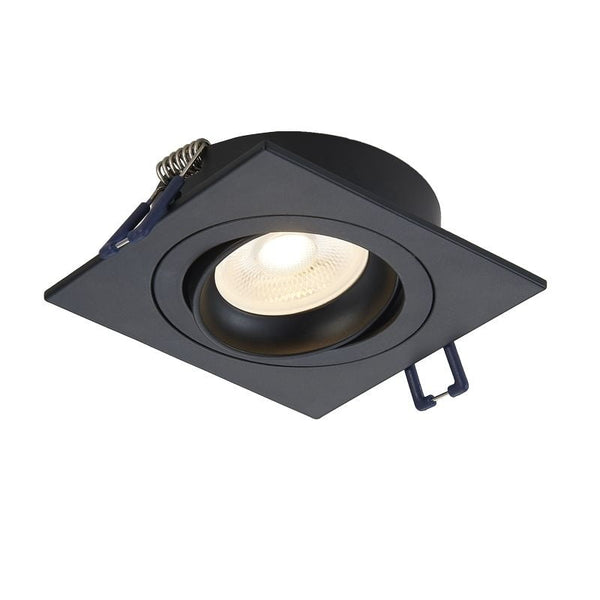 LED Inbouwspot Plano Mat Zwart | GU10/MR16 | IP22 | Ø80 mm