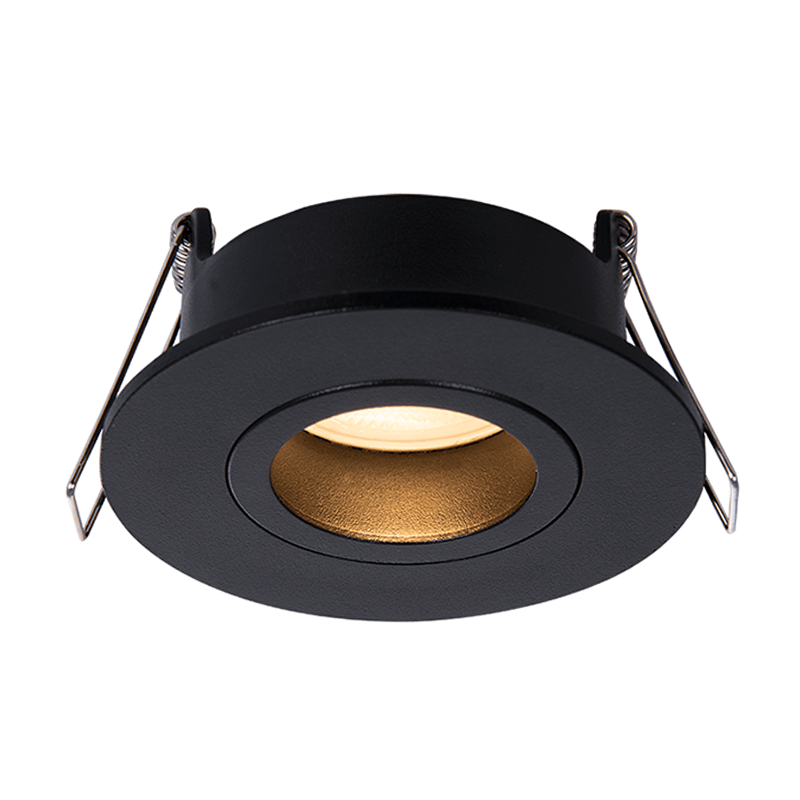 LED Inbouwspot Privo | Dimbaar | IP65 | 5W | 360° Kantelbaar | Zaagmaat: Ø68-75 mm | Inbouwdiepte: 60+ mm | Mat Zwart