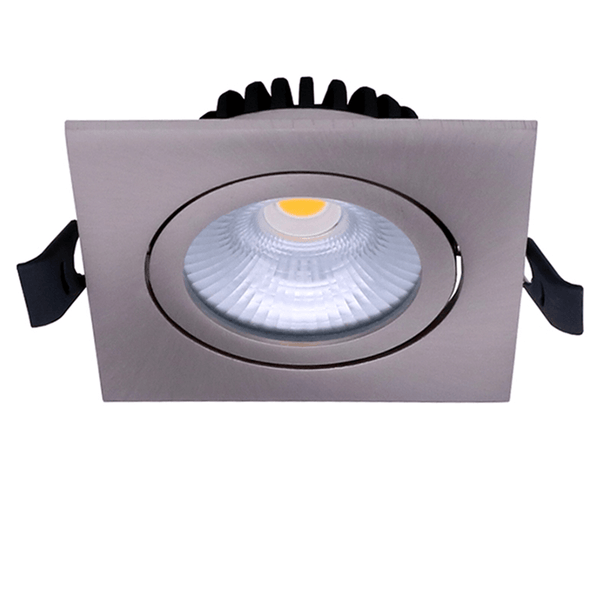 LED Inbouwspot Quaro Zilver | 4W/6W CCT dimbaar | IP65 | Ø68 mm