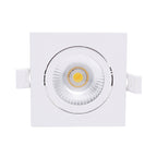 LED Inbouwspot Quaro | Dimbaar | IP65 | 4W/6W | CCT Switch (2700K/3000K/4000K) | Vierkant | Inbouwdiepte: 29 mm | Mat Wit