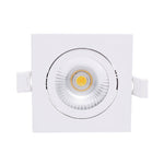 LED Inbouwspot Quaro | Dimbaar | IP65 | 4W/6W | CCT Switch (2700K/3000K/4000K) | Vierkant | Inbouwdiepte: 29 mm | Mat Wit