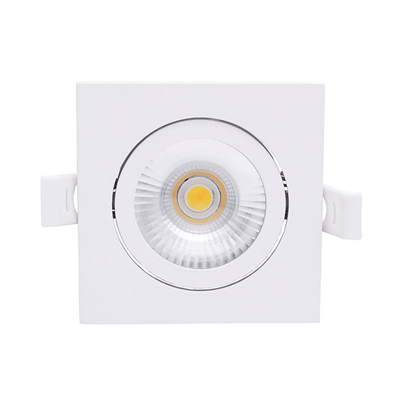 LED Inbouwspot Quaro | Dimbaar | IP65 | 4W/6W | CCT Switch (2700K/3000K/4000K) | Vierkant | Inbouwdiepte: 29 mm | Mat Wit