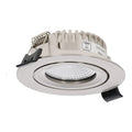 LED Inbouwspot Therma | Dimbaar | IP44 | 5W | Dim-to-Warm (2200K-3000K) | Zaagmaat: Ø70-75 mm | Inbouwdiepte: 25 mm | Zilver