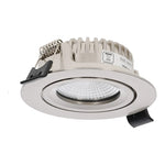 LED Inbouwspot Therma | Dimbaar | IP44 | 5W | Dim-to-Warm (2200K-3000K) | Zaagmaat: Ø70-75 mm | Inbouwdiepte: 25 mm | Zilver