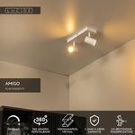 LED Opbouwspot Largo | 2× GU10 | Kantelbaar | Wit