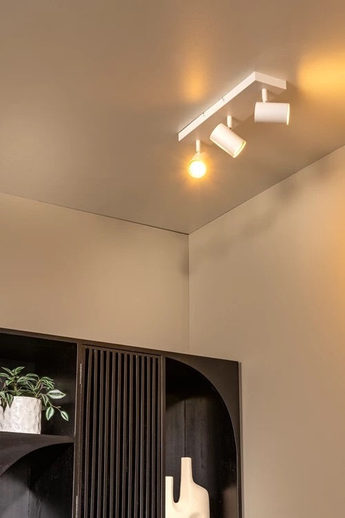 LED Opbouwspot Largo | 3× GU10 | Kantelbaar | Wit