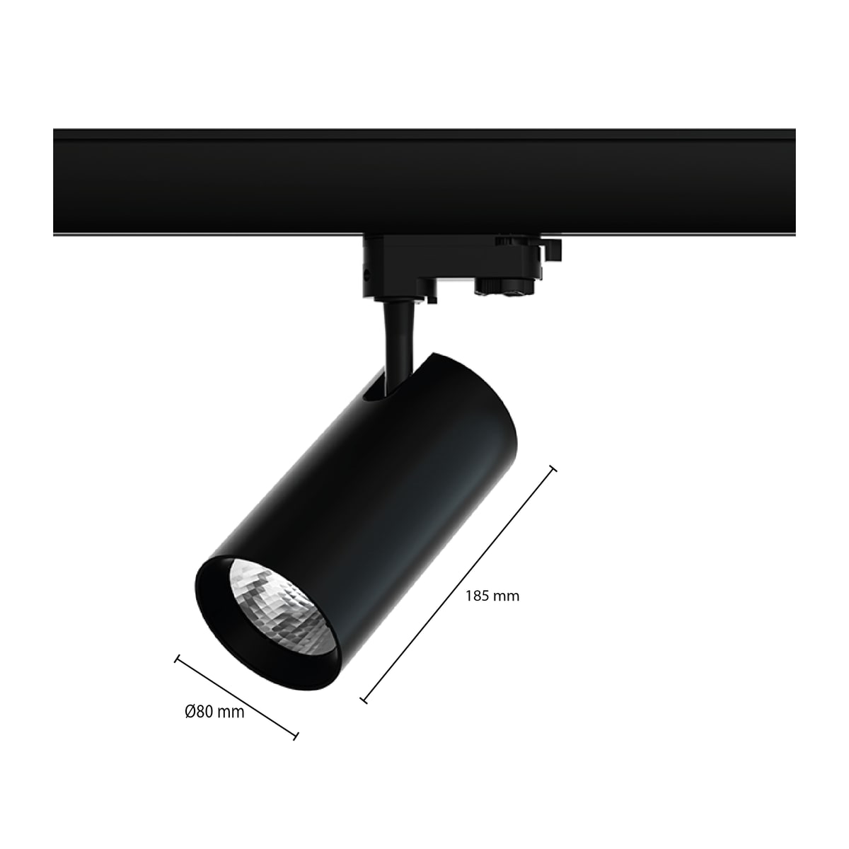 LED Railspot Lyra Zwart, foto 2