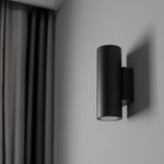 LED Wandlamp Divo | Up & Down | 2× GU10 | IP20 | H 176 mm | Mat Zwart