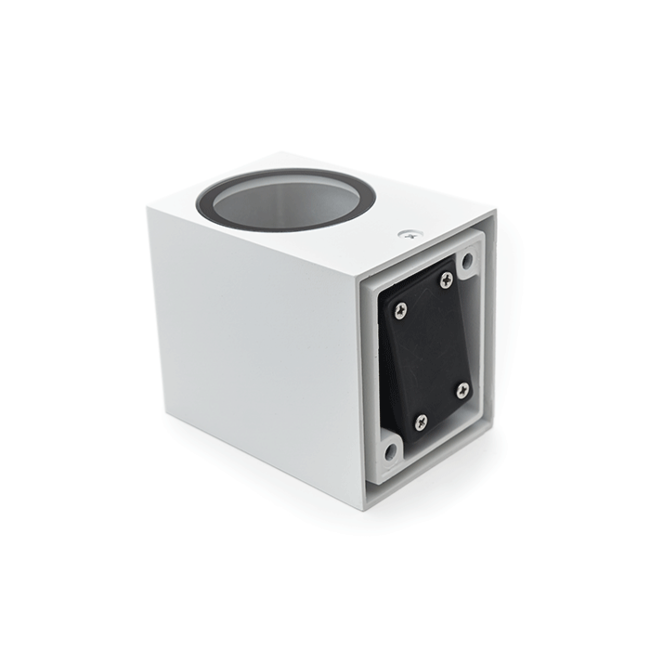 LED Wandlamp Vierkant | GU10 | Wit | IP44
