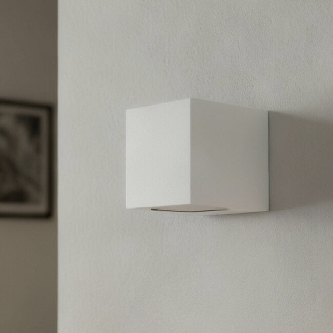 LED Wandlamp Vierkant | GU10 | Wit | IP44