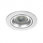 LED Inbouwspot Rendo | Dimbaar | IP20 | 3,8W | Kantelbaar | Zaagmaat: Ø70 mm | Inbouwdiepte: 38 mm | Geborsteld Aluminium