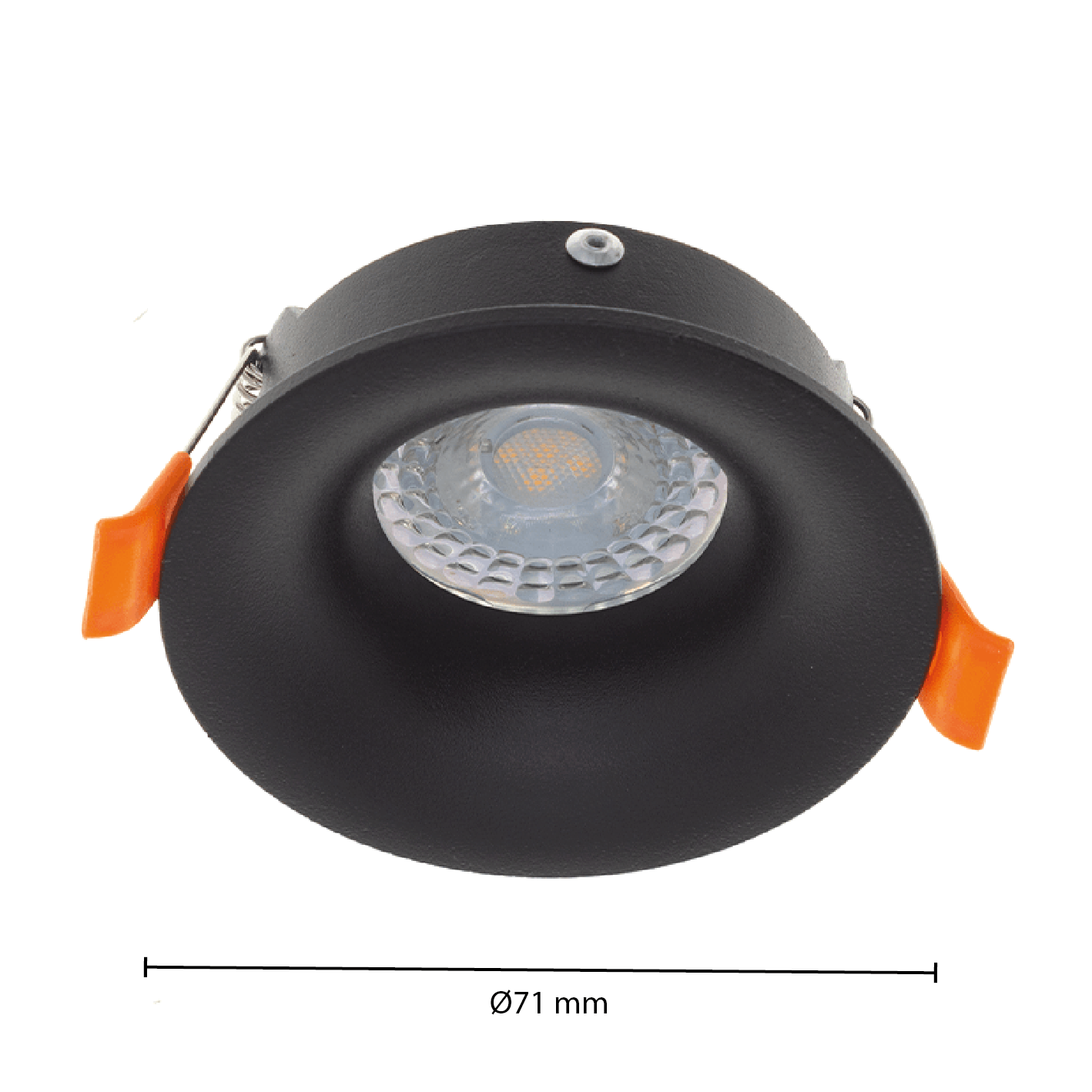 LED Inbouwspot Tavo | GU10 | IP44 | Vast | Mat Zwart