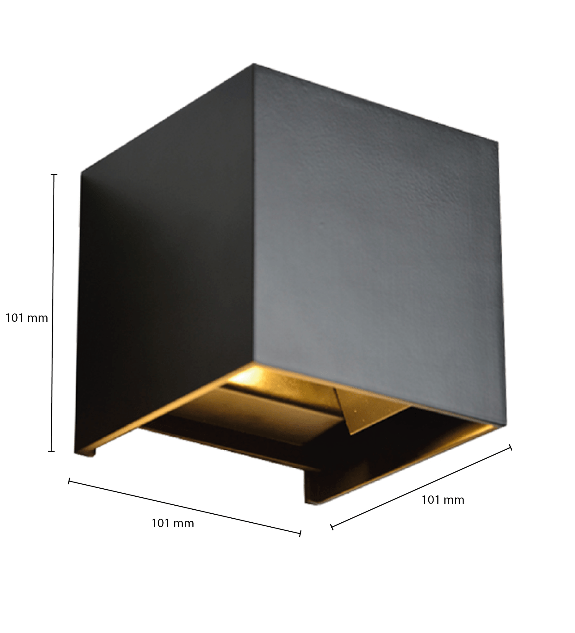 LED Wandlamp Kubo | G9 | IP65 | Kubus | Mat Zwart