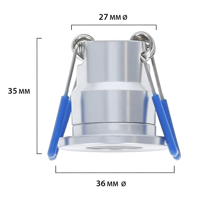 LED Inbouwspots Set Dovo | 6 Stuks | 12V | IP65 | Afstandsbediening | Zilver