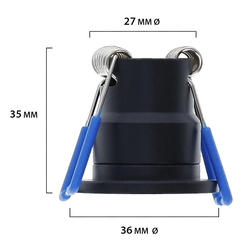LED Inbouwspots Set Dovo | 6 Stuks | 12V | IP65 | Afstandsbediening | Zwart